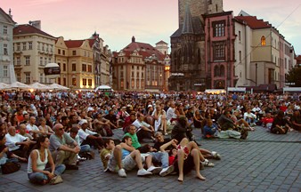 Czechs watching the game